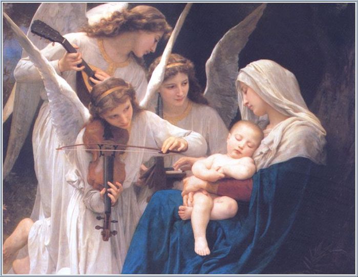 Для декупажа. Изображения Девы Марии с сыном Иисусом (7) (700x542, 61Kb)