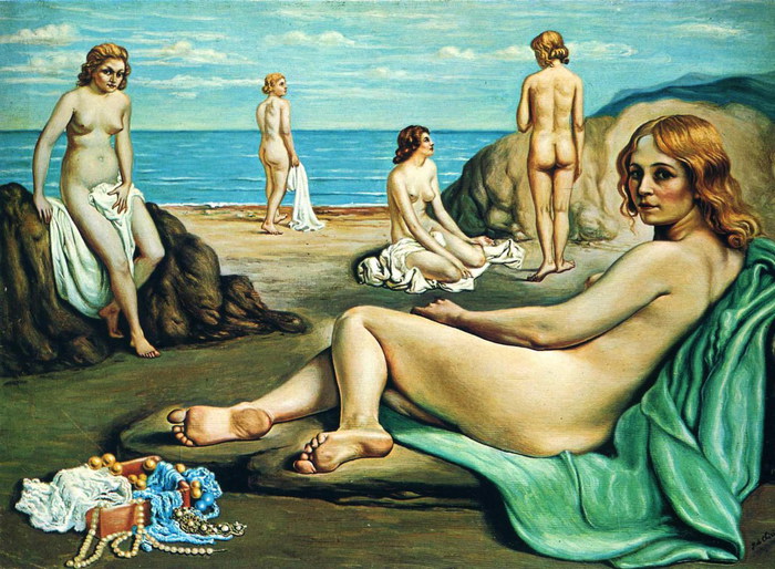 Купальщицы на пляже  1934 (700x514, 137Kb)