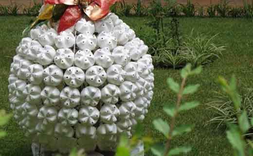Bolas decorativas feitas de cimento para o jardim.  Idéias e master class (32) (520x321, 16Kb)