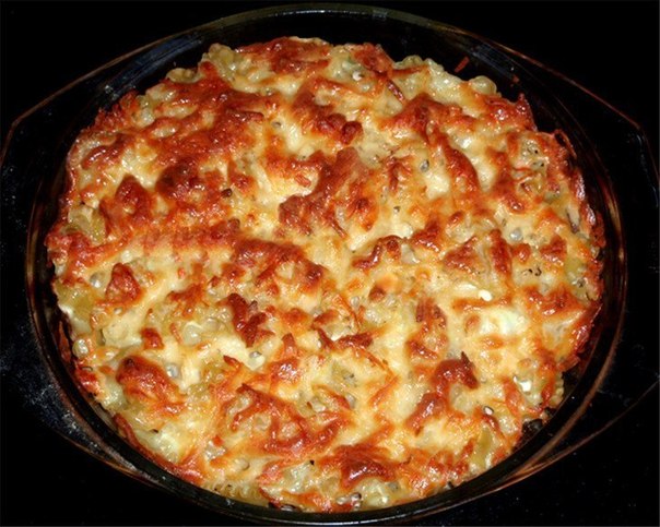 запеканка из макарон с куриным филе в духовке
