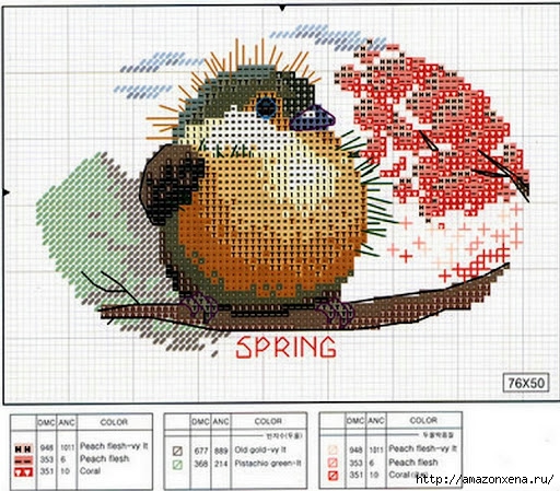 Вышивка крестом. ВЛЮБЛЕННЫЕ ПТИЧКИ и другие схемы (3) (512x449, 206Kb)