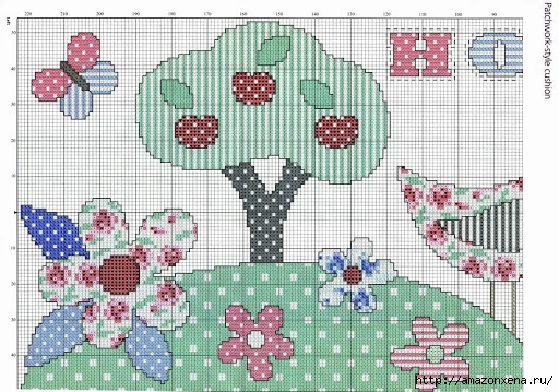 Схемы вышивки крестом для детской подушки (3) (512x359, 188Kb)