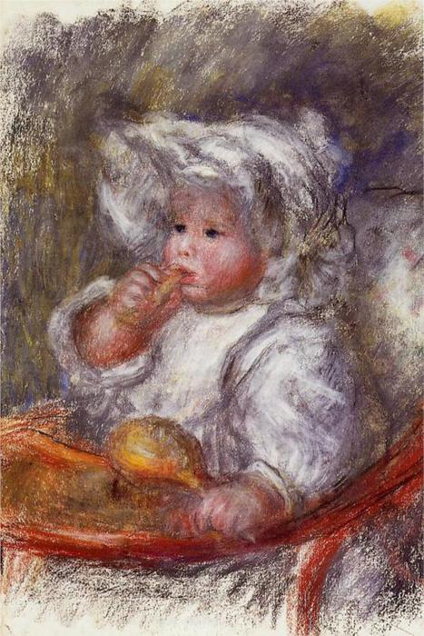 Жан Ренуар в кресле (ребенок с печеньем), 1895 г. (467x700, 81Kb)