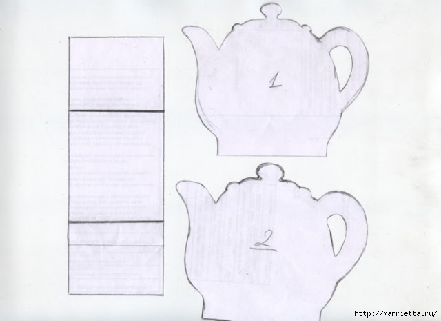 Вазочка ЧАЙНИК из картона для чайных пакетиков. Мастер-класс (1) (640x465, 82Kb)