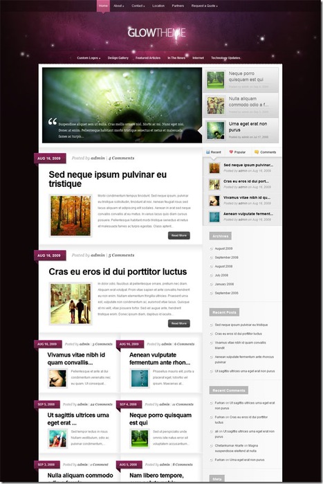 glow    wordpress