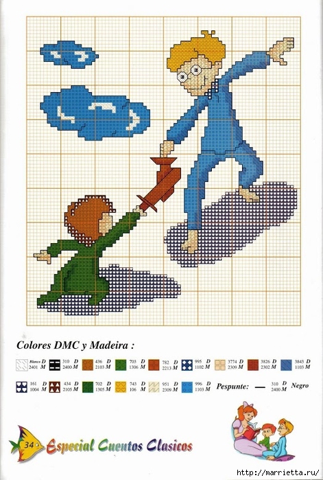 схемы вышивки героев диснеевских мультфильмов (47) (471x700, 267Kb)