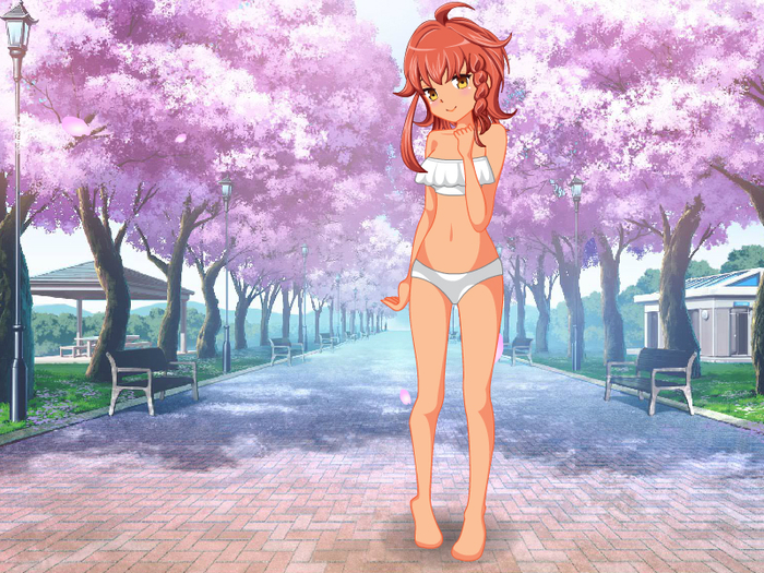 Spring Blossoms Dressup (700x525, 543Kb)