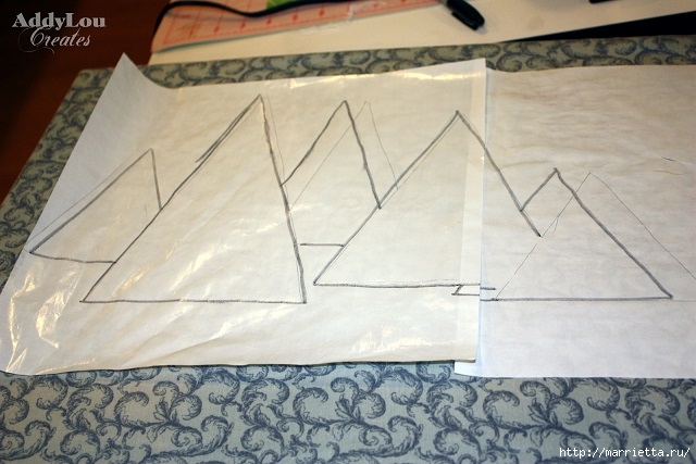 Новогодняя салфетка с елочками. Лоскутное шитье (6) (640x427, 175Kb)