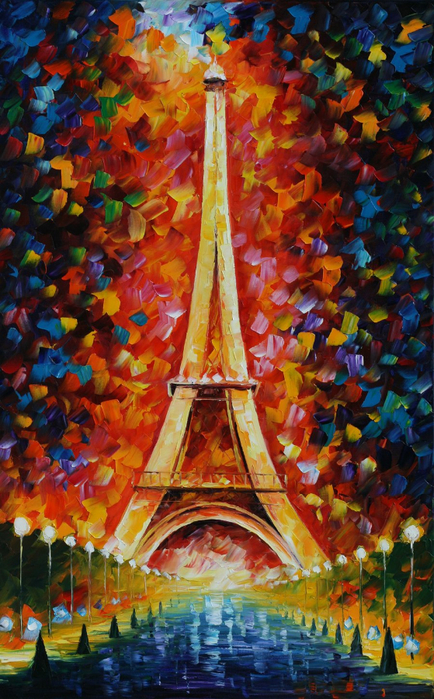 Leonid Afremov [ ] - Lovers - Tutt'Art@ (23) (434x700, 484Kb)