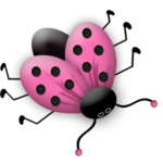  Lacarolita_Spring is Here Ladybug2 (500x500, 132Kb)