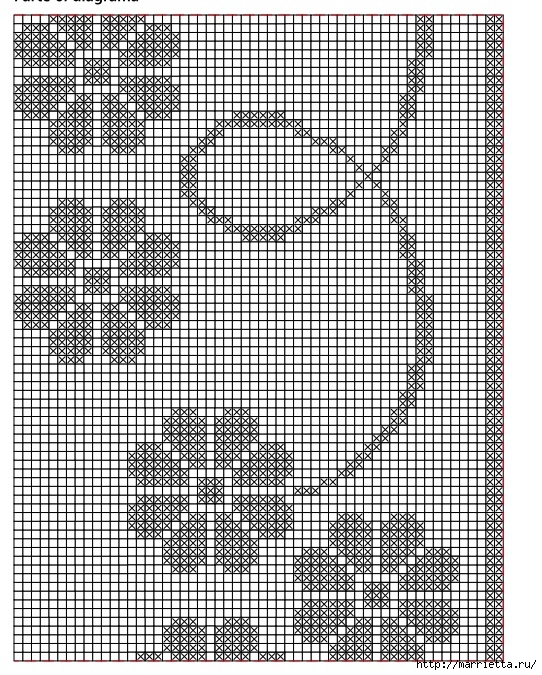 Вяжем скатерти и украшаем подушку крючком. Схемы (16) (542x675, 460Kb)