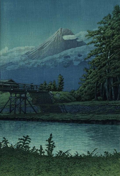 Hasui Kawase. Tagonoura Bridge (Tagonourabashi), 1930 (477x700, 241Kb)