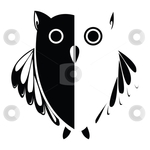 Превью cutcaster-photo-100800778-Vector-stylized-owl-background-illustration (450x450, 58Kb)
