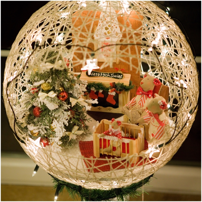 Новогодние шары на ёлку своими руками (40 поделок из лент, ниток и пр.)