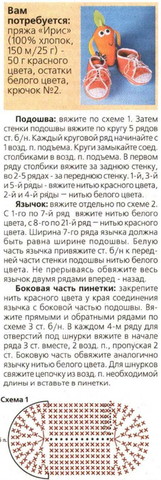 Связать кеды для мальчика на спицах Связать кеды для мальчика на спицах