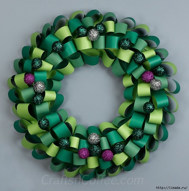 diy-paper-loop-wreath (620x627, 201Kb)