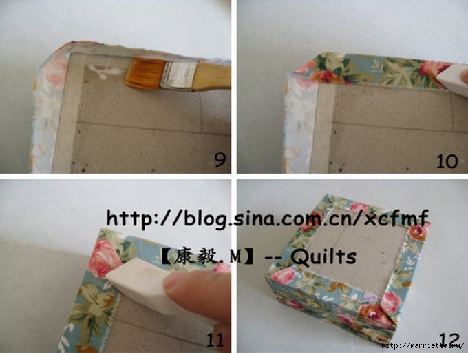 Мягкая коробочка из картона и ткани своими руками. Мастер-класс (6) (680x512, 157Kb)