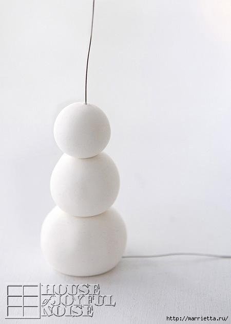 Снеговик из полимерной глины. Мастер-класс (16) (450x630, 45Kb)