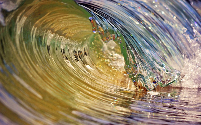 макро фотографии миниатюрных волн