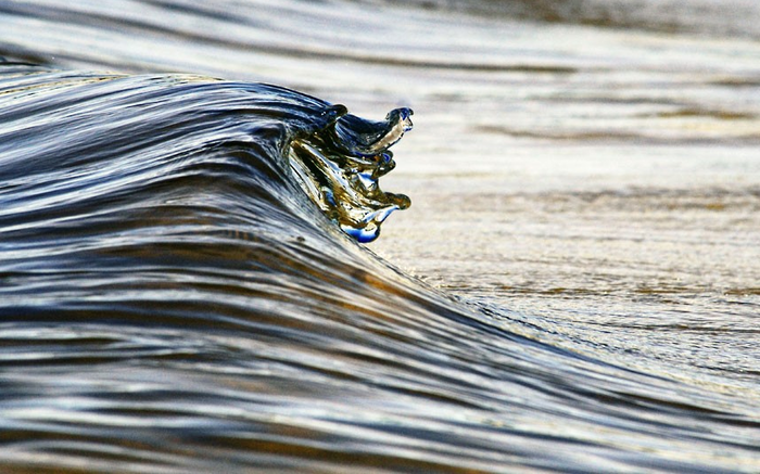 макро фотографии миниатюрных волн