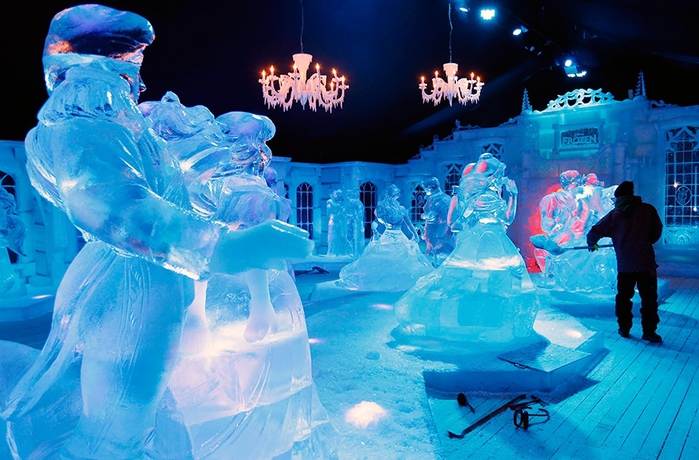 Фестиваль ледяной скульптуры в Брюгге