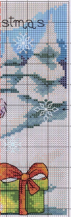 вышивка снеговик (4) (231x700, 181Kb)