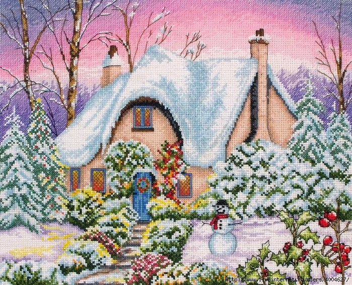 Stitchart-Snow-Cottage0 (700x567, 516Kb)