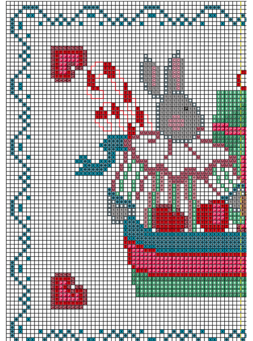 Рождественская вышивка. Схемы (9) (521x700, 514Kb)