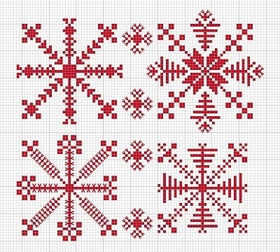 снежинки крестиком схема7 (400x360, 143Kb)