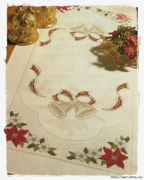 Схемы вышивки. Новогодняя и цветочная тематика (35) (546x684, 245Kb)