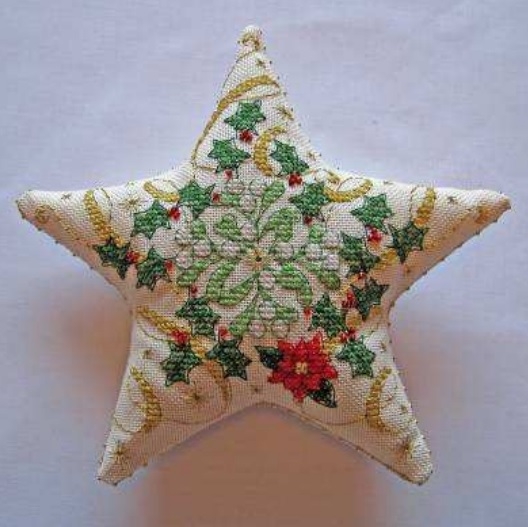 Рождественская звезда с вышивкой. Фото мастер-класс по пошиву (6) (528x527, 149Kb)
