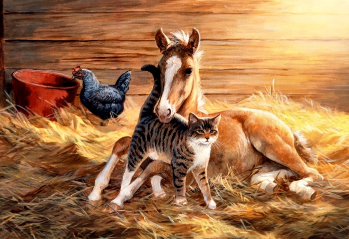 лошади в живописи14 (700x480, 284Kb)