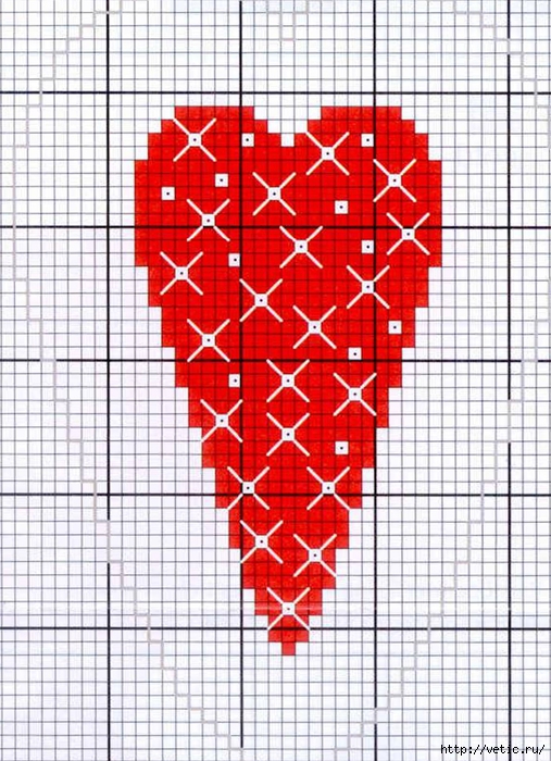 схема вышивки сердечка (507x700, 325Kb)