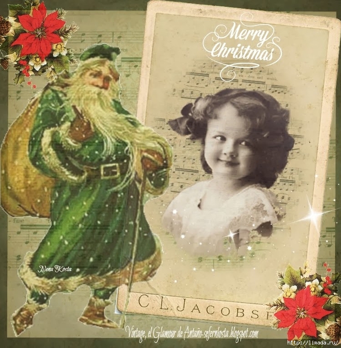 Navidad collage-Vintage, el Glamour de Antaño (1) (685x700, 350Kb)