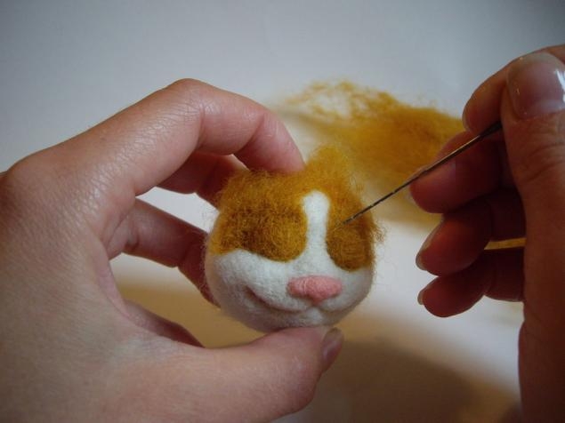 Как сделать игрушку из шерсти кота своими руками
