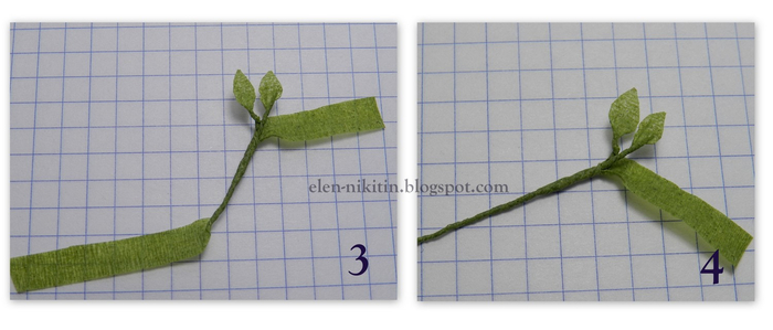 листочки из флористической ленты (8) (700x299, 174Kb)