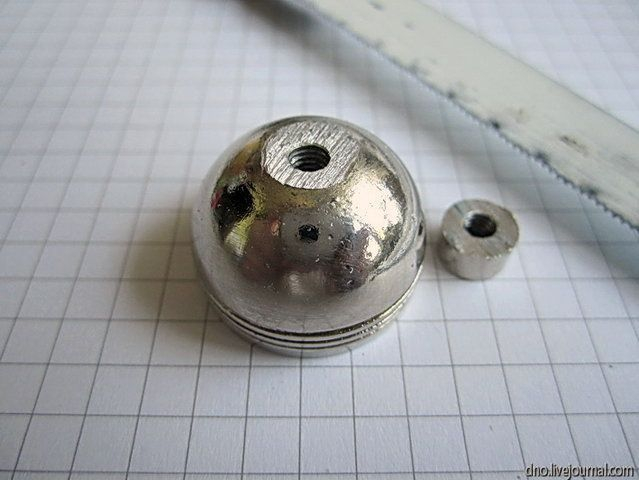 Как сделать миниатюрный чайник из ручки ящика тумбочки (3) (639x480, 164Kb)