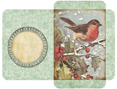 Gift card envelope ~ robin ~ lilac-n-lavender (400x305, 160Kb)