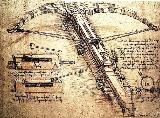 Оружие спроектированное Леонардо да Винчи