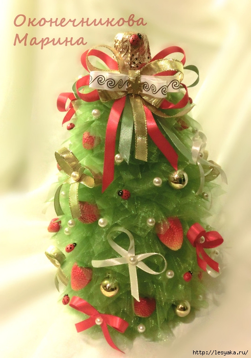 Новогодняя елка своими руками из конфет и дождика. Идеи новогодней елки из конфет своими руками