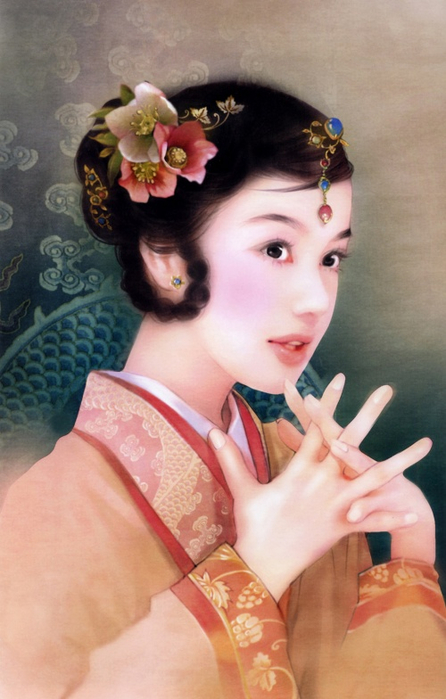 Chinese Paintings of girls8 (446x700, 297Kb)