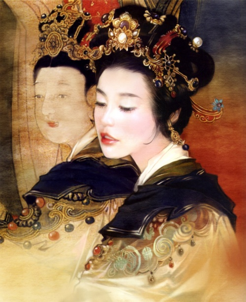 Chinese Paintings of girls15 (500x613, 302Kb)
