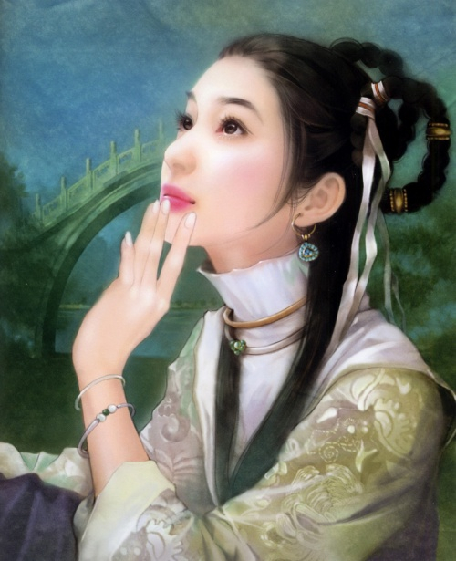Chinese Paintings of girls48 (500x615, 240Kb)