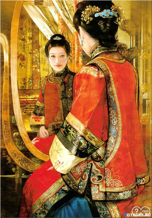 Китайские девушки от тайваньской художницы Der Jen31 (488x700, 492Kb)