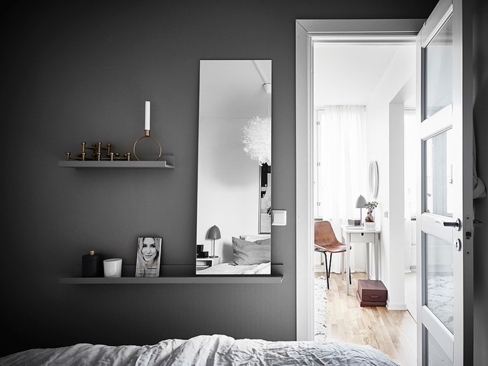 Пример красивого минимализма в однокомнатной квартире