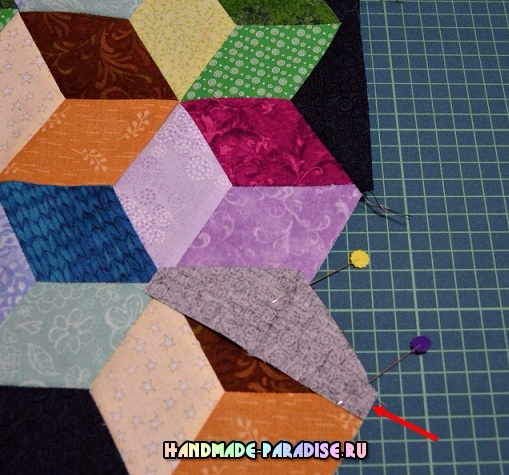 Лоскутное одеяло «Кубики» в технике пэчворк (32) (509x475, 276Kb)