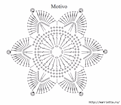 Белый ажурный топ крючком. Схема (3) (473x410, 114Kb)