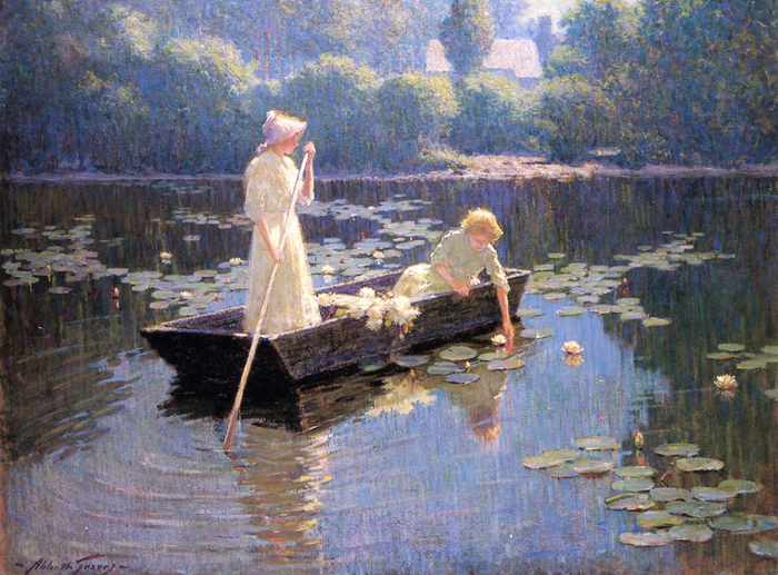 Abbott Fuller Graves Pond Lilies (700x517, 518Kb)