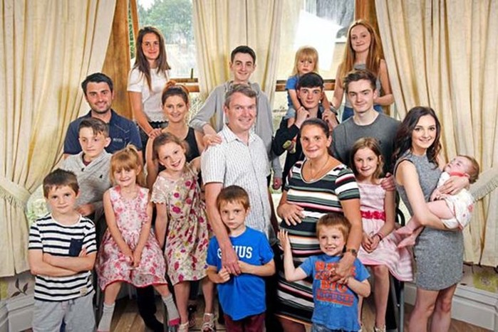 В самой многочисленной семье Великобритании родился 20 й ребенок