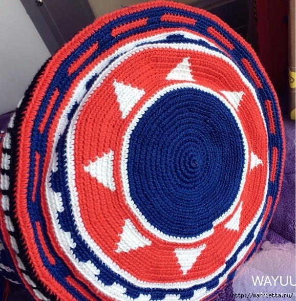 Схемы вязания зимней сумки - колумбийской мочилы (4) (578x588, 369Kb)